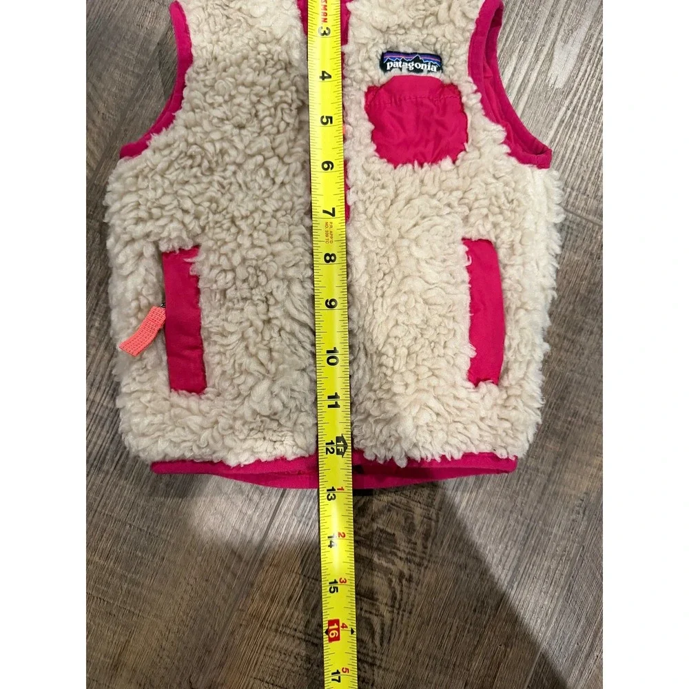 Vintage‎ Patagonia Fleece Baby Vest Pink Size 0/3 Months